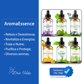 AromaEssence • Óleos e essências para corpo e mente - Dra. Help