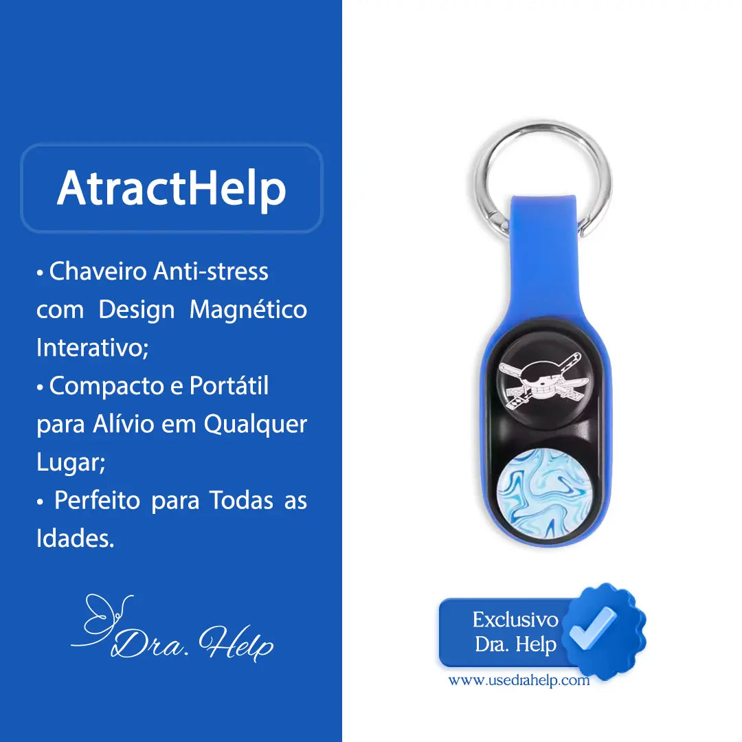 AtractHelp • Chaveiro anti-stress - Dra. Help