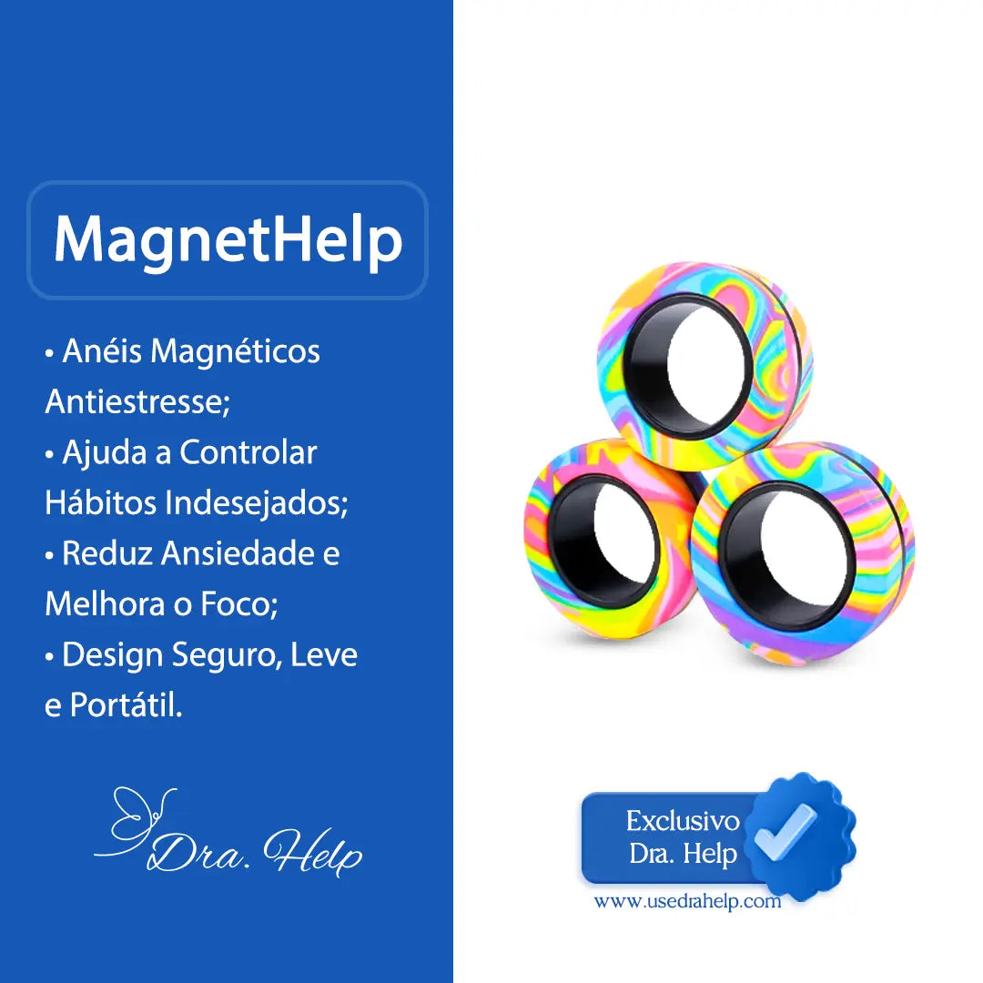 MagnetHelp • Anéis magnéticos Anti-stress - Dra. Help