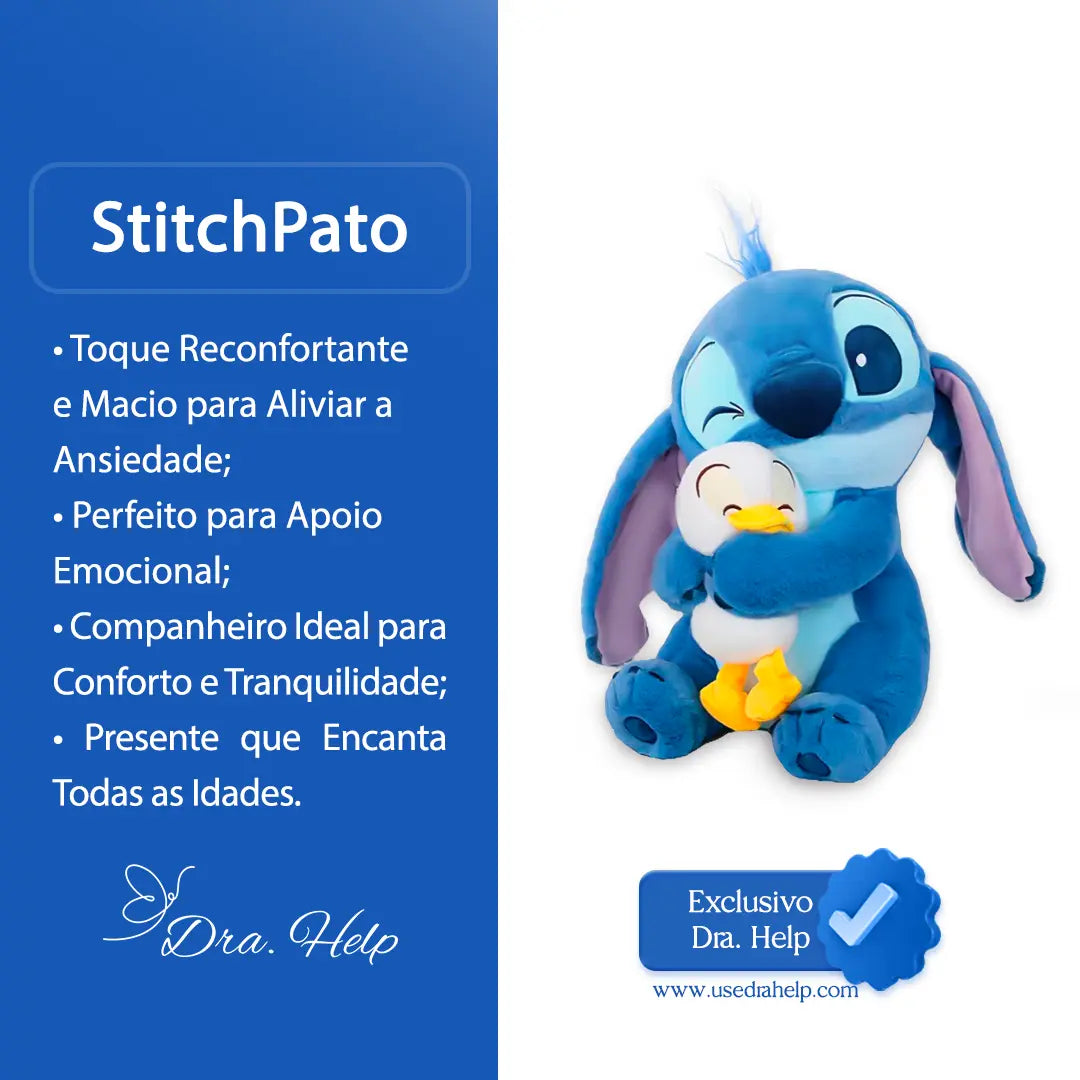 StitchPato • Pelúcia companheira - Dra. Help