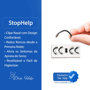 StopHelp Clipe nasal anti-ronco - Dra. Help