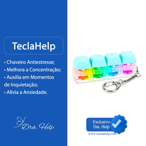 TeclaHelp • Chaveiro anti-stress - Dra. Help